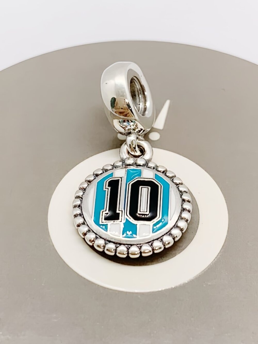 Pandora Argentina #10 Soccer Dangle Charm